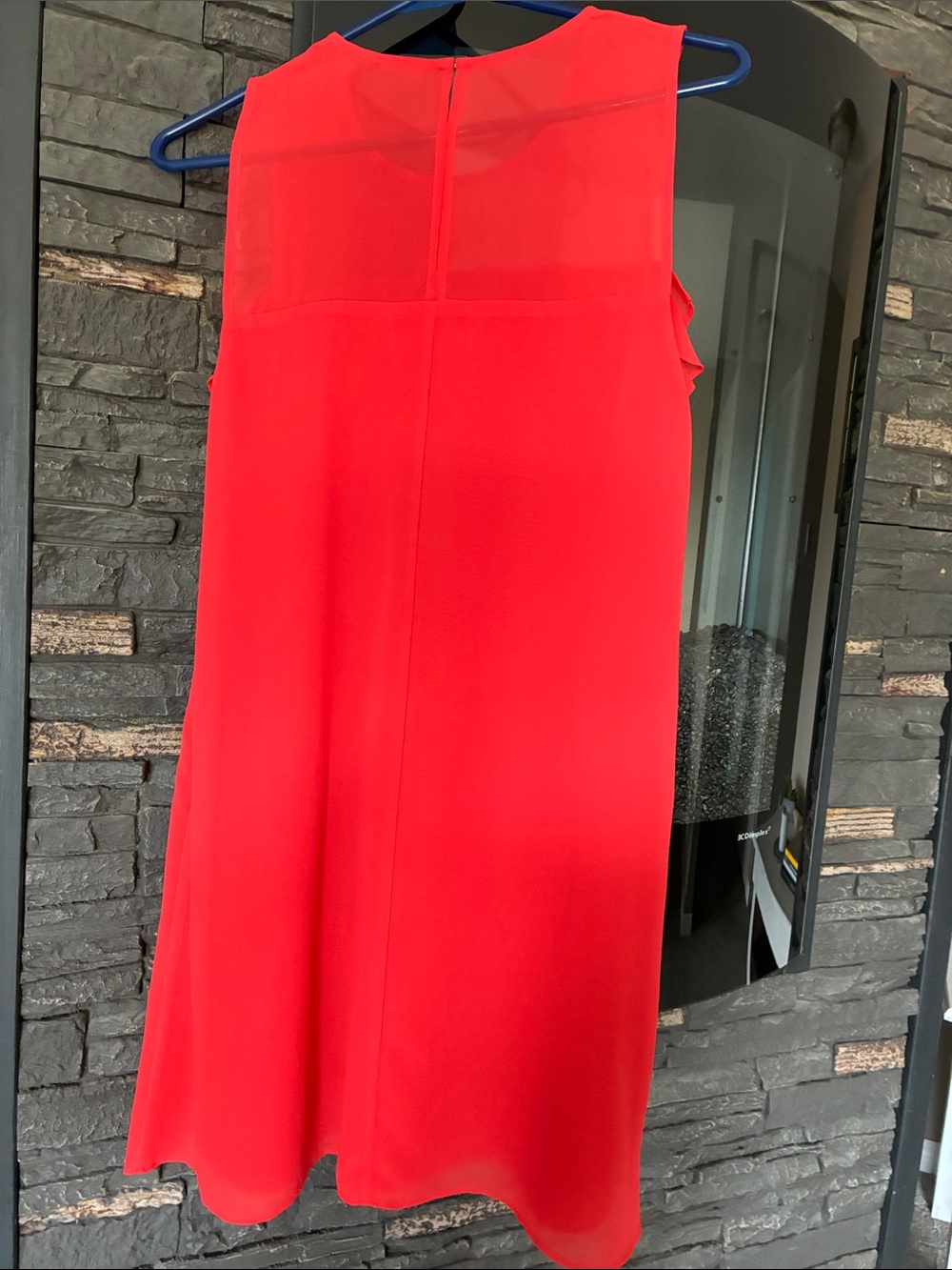 BCBGeneration Red Ruffle Shift Mini Dress - Picture 2 of 2